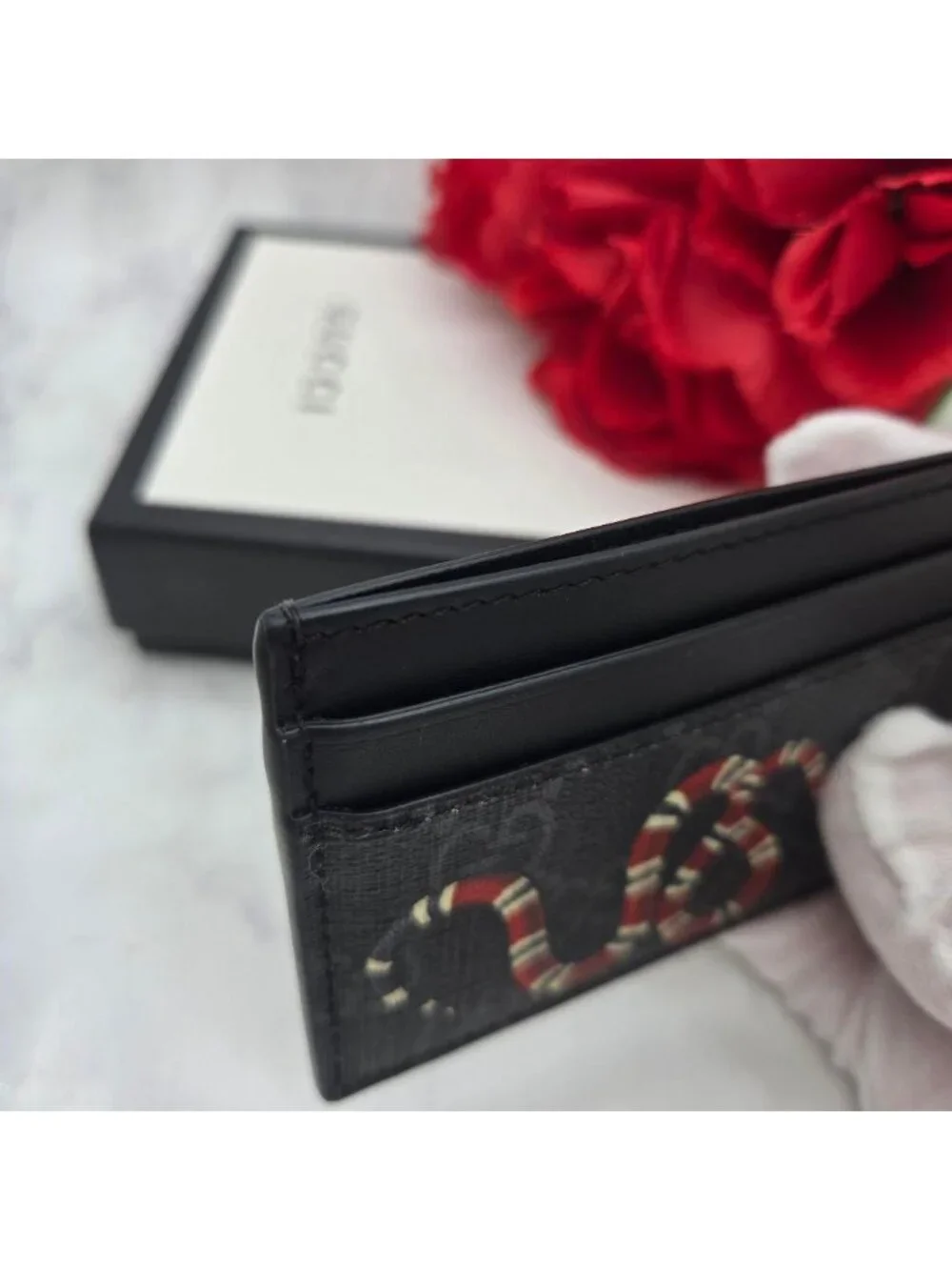 Gucci King Snake Card Case